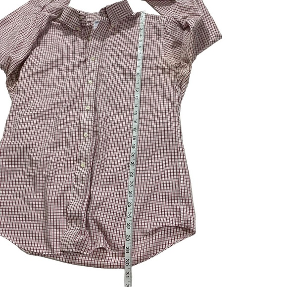 Brooks Brothers 1818 Regent Men White Red Gingham Button-Up Suit Shirt Sz 16-2/3 - Picture 11 of 13